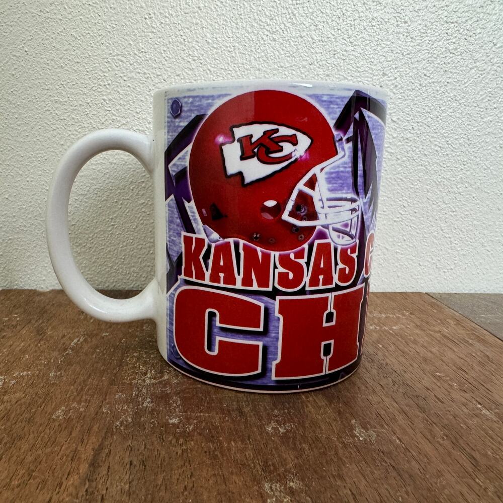 Kansas City Chiefs NFL Vintage 1990s Ceramic Coffee Cup mug‎ Standard Size